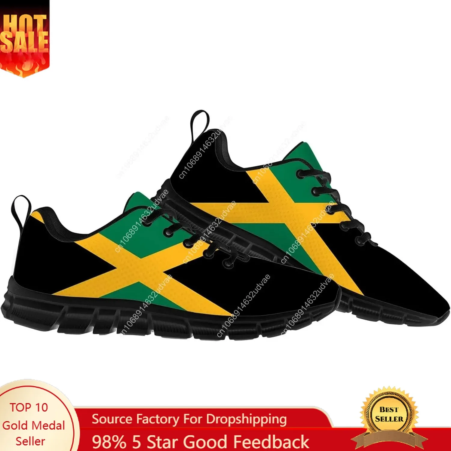 

Retro Jamaica Flag Sports Shoes Lace Up Sneakers Breathable Sneaker for Mens Womans Boy Girl Teenager