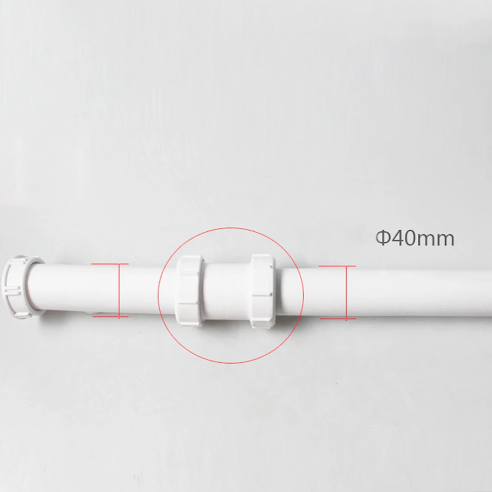 1pcs 40mm PVC Straight Pipe Connector Tank Water Pipe Fittings Irrigation Garden Straight Connector