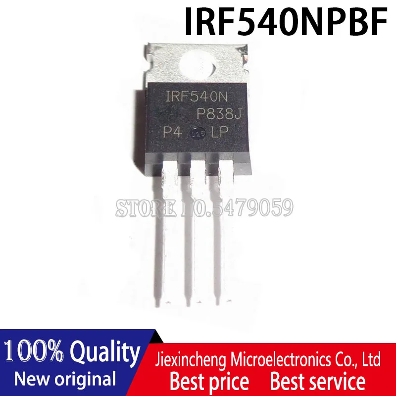 10PCS 100% original Novo IRF540NPBF IRF540N IRF540 100V MOSFET 33A TO220