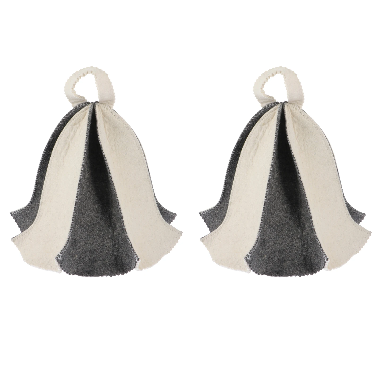 

2Pcs Sauna Bathing Hats Felt Steam Caps Thickened Women Men Shower Spa Accessories Dry Cool Moisture Absorbing Hair Protecting