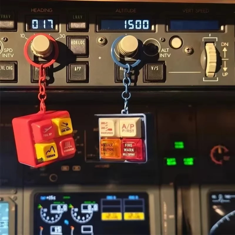Simulador de Som de Alerta EGPWS Boeing 737 Airbus, Alerta para Piloto de Aeronaves Comerciais Boeing Airbus, Chaveiro