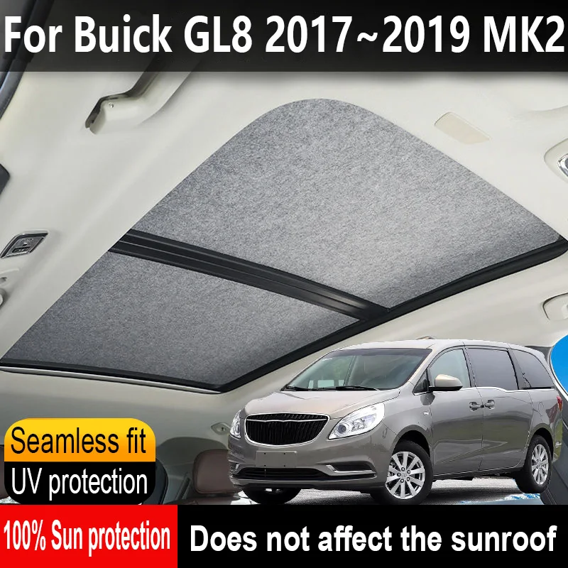 

Car Panoramic Sunroof Insulation Roof Visor For Buick GL8 2017~2019 18 MK2 Anti-UV Electrostatic Adsorption Sky Curtain Sunshade