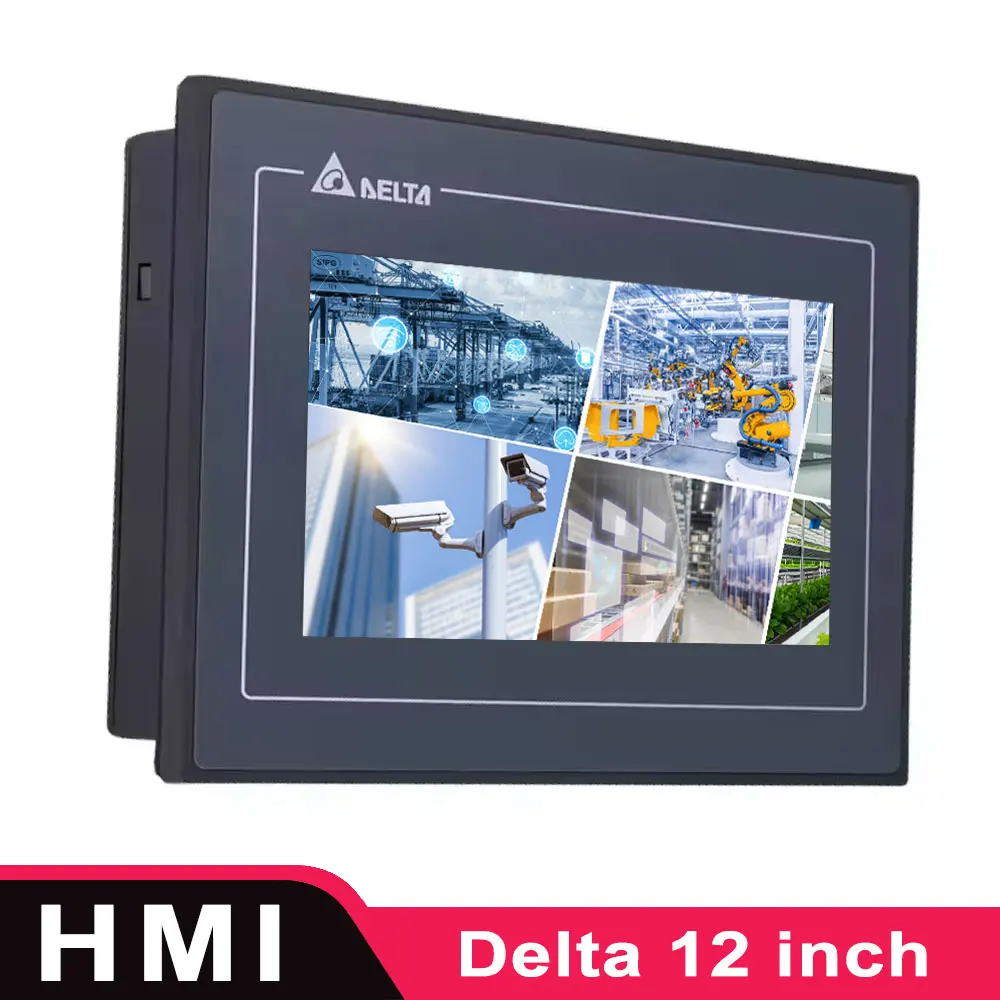 Delta HMI DOP112WX DOP112MX 12 Inch HMI with 2 Ethernet DOP-112WX DOP-112MX Human Machine Interface Industrial Display
