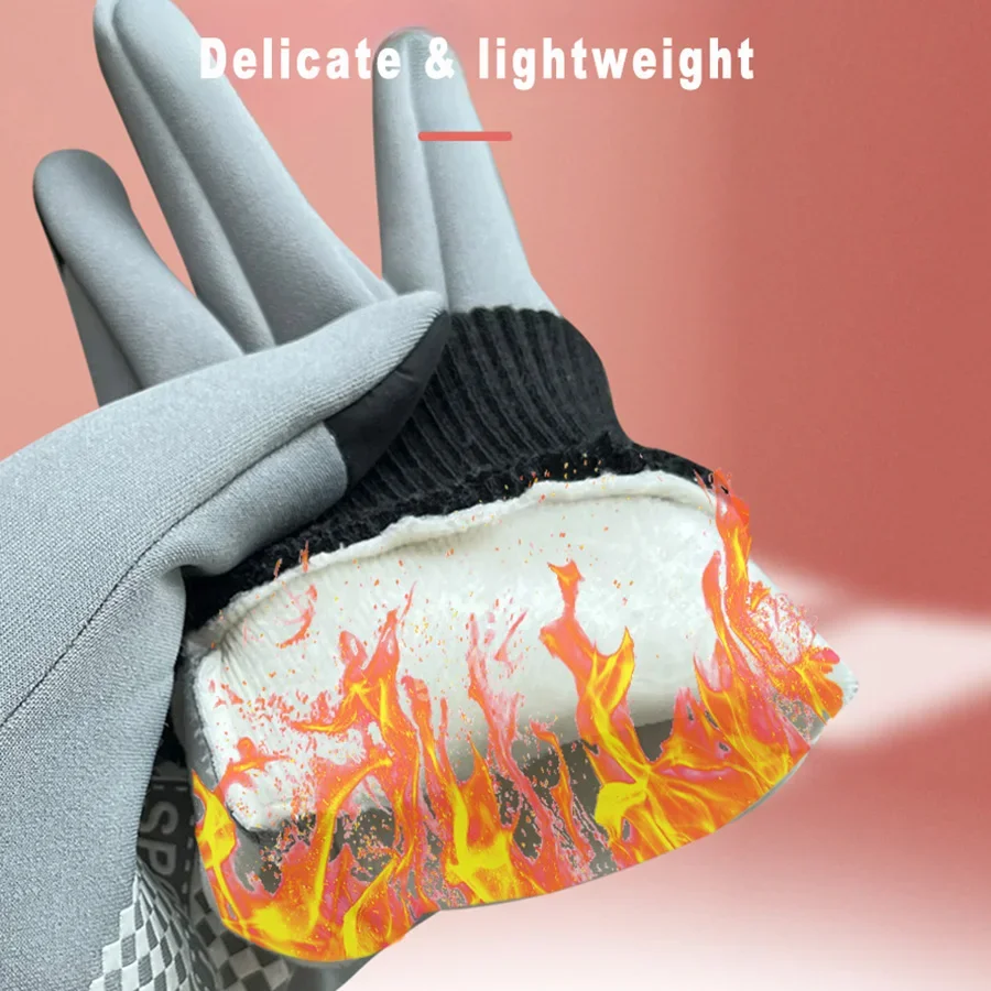 TRALOW Women's Winter Thermal Touchscreen Cycling Gloves Lightweight Warm Fleece Lined Gloves For Outdoor Sports Running
