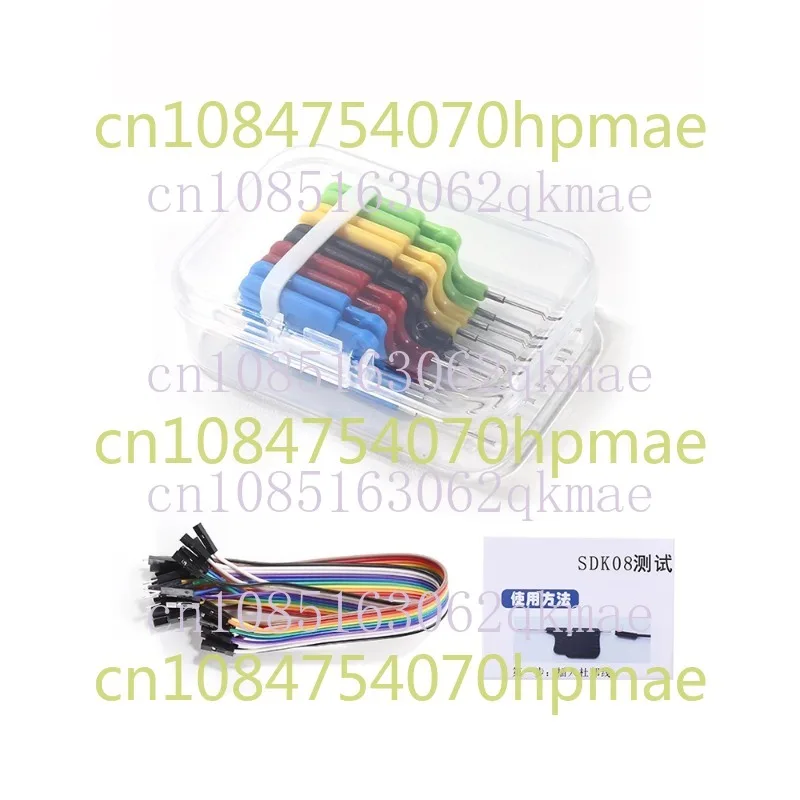 Chip Universal Test Hook Bios Burning Clip Welding-Free DuPont Line Sdk08 Double Hook IC Logic Analyzer Clip