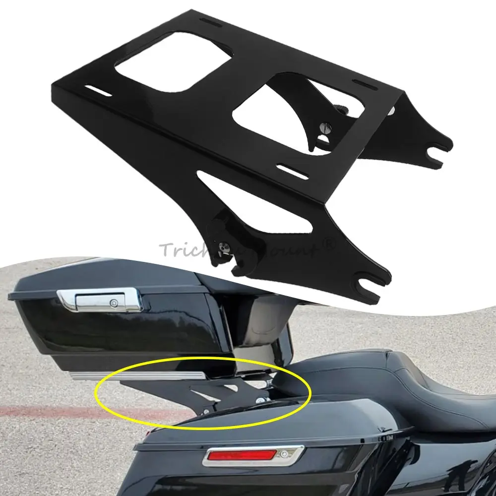 

Высококачественная крепежная стойка для дорожной сумки, подходит для Harley Electra Glide, Road Glide, Road King, Street Glide, Tri Glide 2014-2025, черная