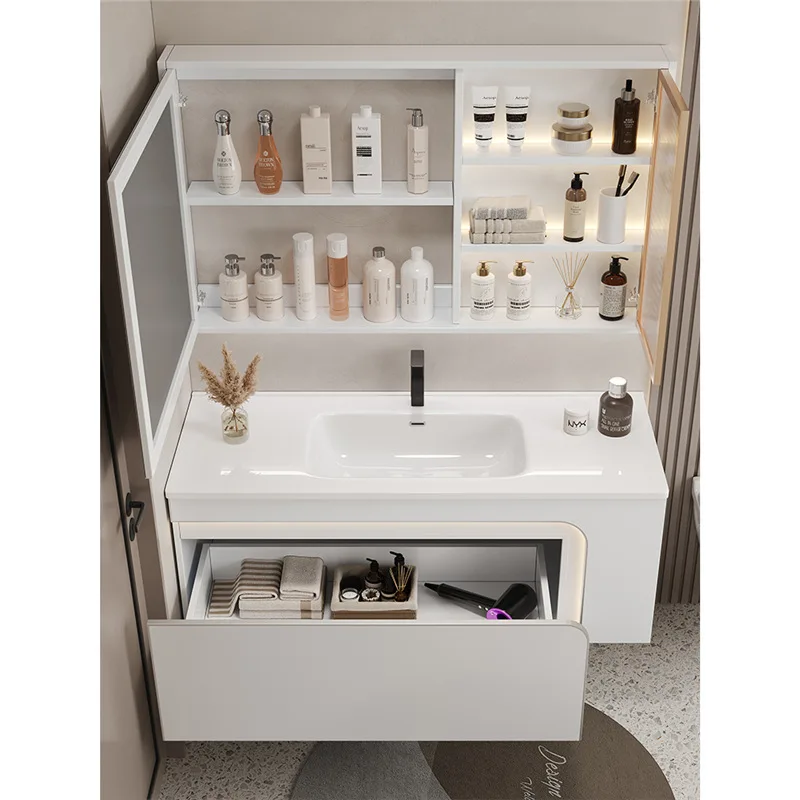 

Bathroom Cabinet Combination Bathroom Washbasin Countertop Integrated Bathroom Cabinet Locker Storage Side Cabinet