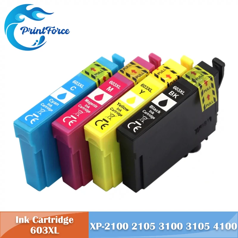 T603XL E603XL T603 603XL Europe Ink Cartridge for Epson XP 2100 2105 3100 3105 4100 4105 WF 2810 2815 2830 2830 2835 2835 2850