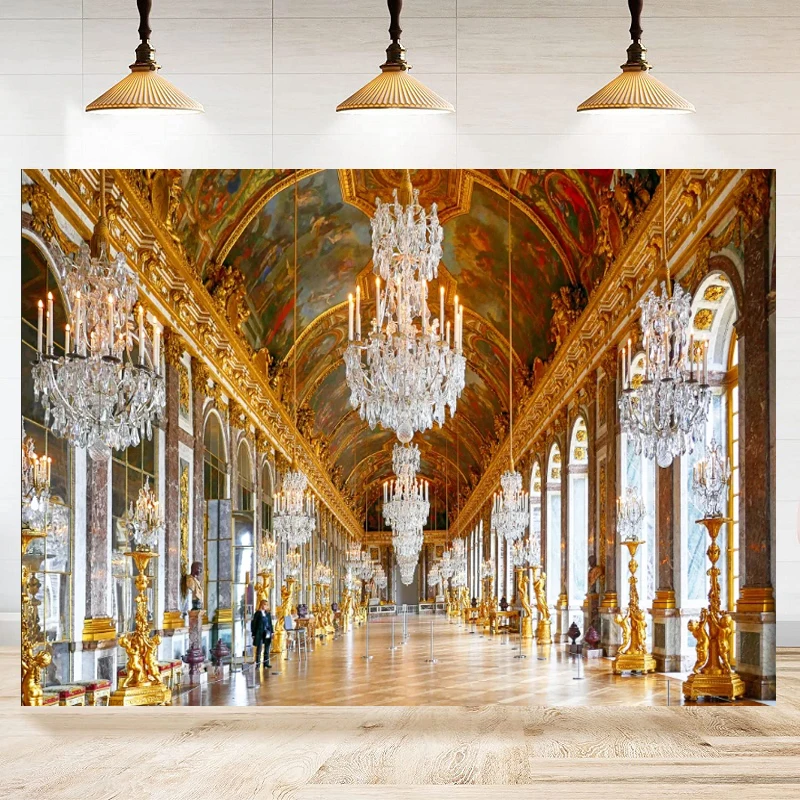 versalhes-palacio-espelho-galeria-fundo-lustre-de-luxo-fotografia-pano-de-fundo-escultura-retro-teto-mural-amantes-do-casamento