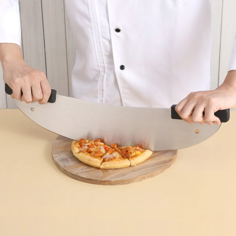 Pizza Shaking Knife Spatula, Sieve Pan Mat, Pizza Wheel Pie, Curved Knives