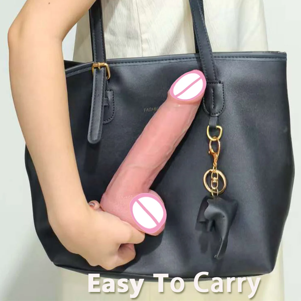 Lifelike Liquid Silicone Dildo – Multi Sizes,Waterproof, Skin Friendly, Suction Anywhere Smooth for Hands-Free Play view 5
