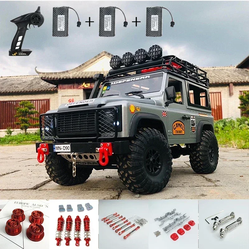 2024 Rc 1:12 Scale 2.4g 4wd Mn99s Model Rtr Version Wplcar And Mn99s Car Refitparts D90 Defender Pickup Remote Control Truck Toy