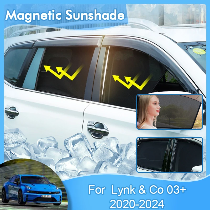 

Magnetic Sunshade For LynkCo 03+ 2020 2021 2022 2023 2024 UV Protection Privacy Curtain Avoid Light Visor Accessories Auto Parts