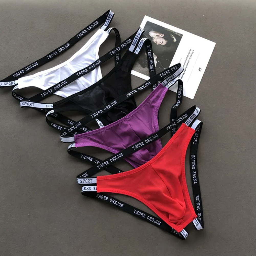 

Bulge Pouch G Strings Men Underwear For Casual Activities Breathable Fabric Casual Style Regular Length Solid Color Pattern