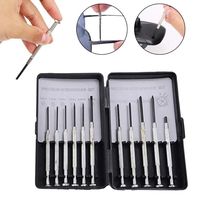 11Pcs/set Steel Micro Precision Screwdriver Set Clock/Watch Disassembly Equipment Mini Watchmakers Tools Portable Small Cross