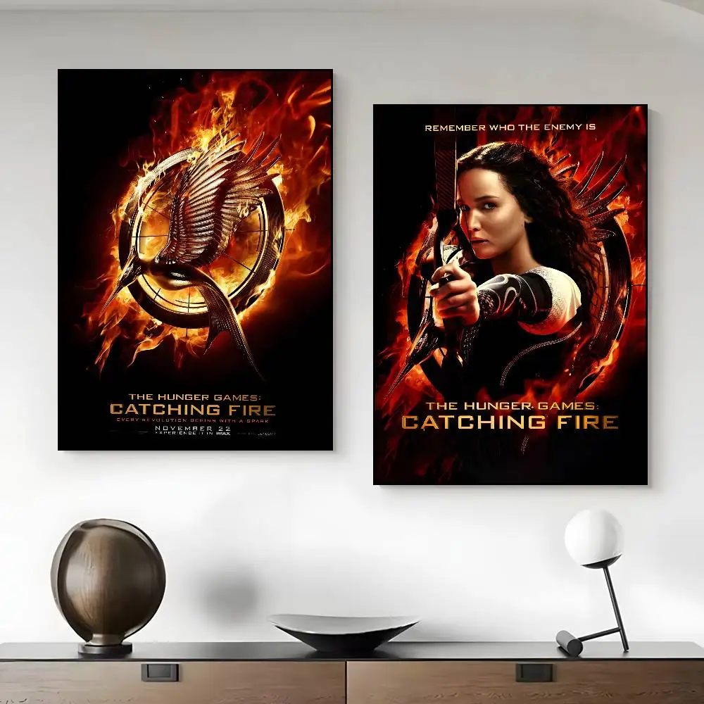 ملصق فني لألعاب h-Hunger من فيلم ريترو عالي الدقة من القماش مطبوع جماليًا وورق جدار فني لغرفة المعيشة وديكور المنزل #5