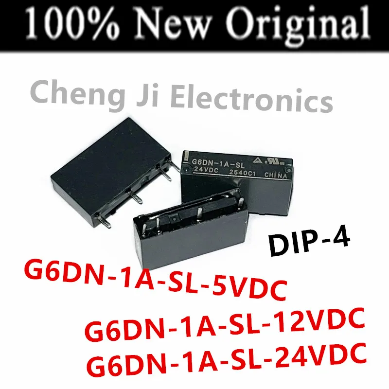 10PCS/Lot   G6DN-1A-SL-5VDC 、G6DN-1A-SL-12VDC 、G6DN-1A-SL-24VDC  DIP-4  New Power Relay  G6DN-1A-SL-DC12V、G6DN-1A-SL-DC24V