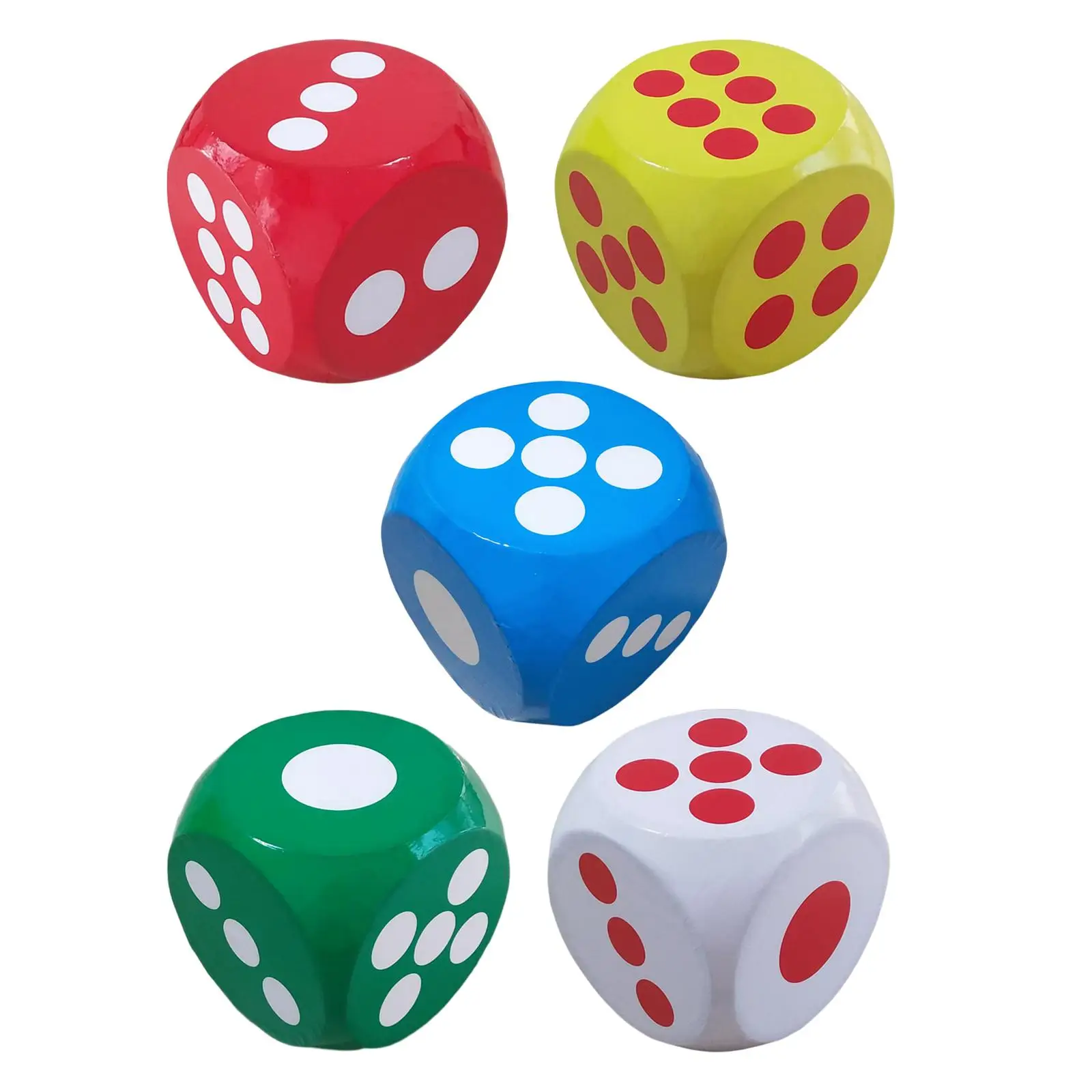 Foam Dot Dice 5.9 inch Large Dice Cubes for Kids Boys Girls Party Favors