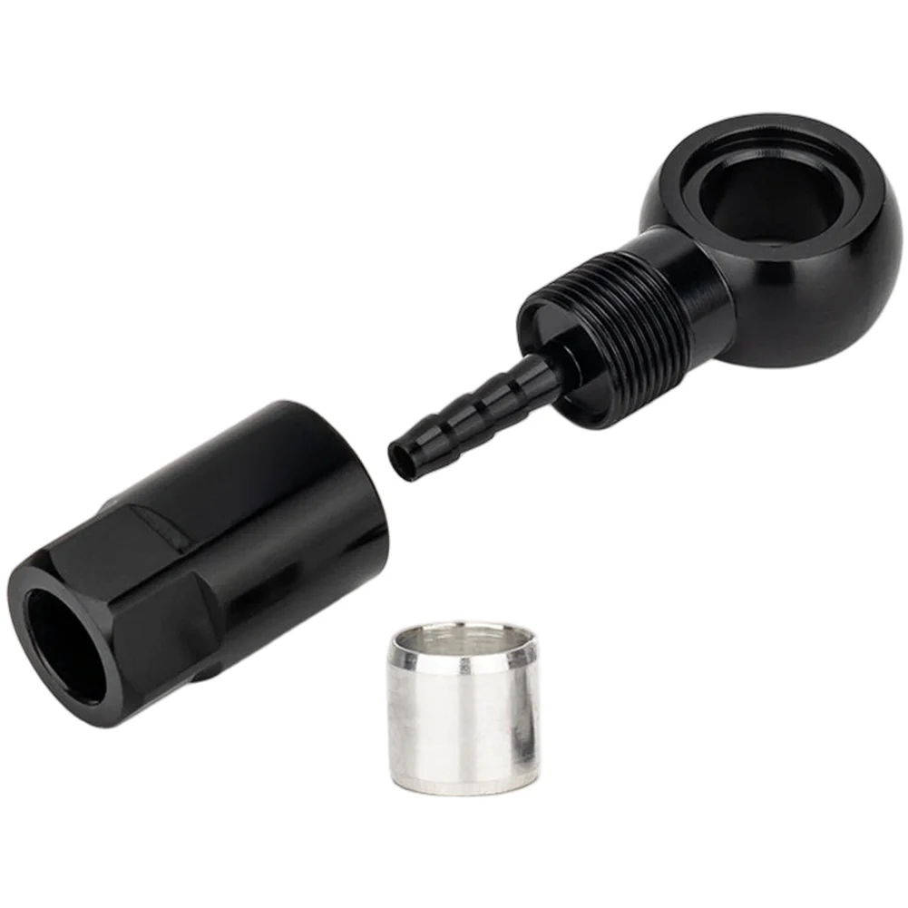 Banjo Fitting Connector Bike Brake Hose Connector Anodized Treatment Brake Caliper Connection Black And Red Kit