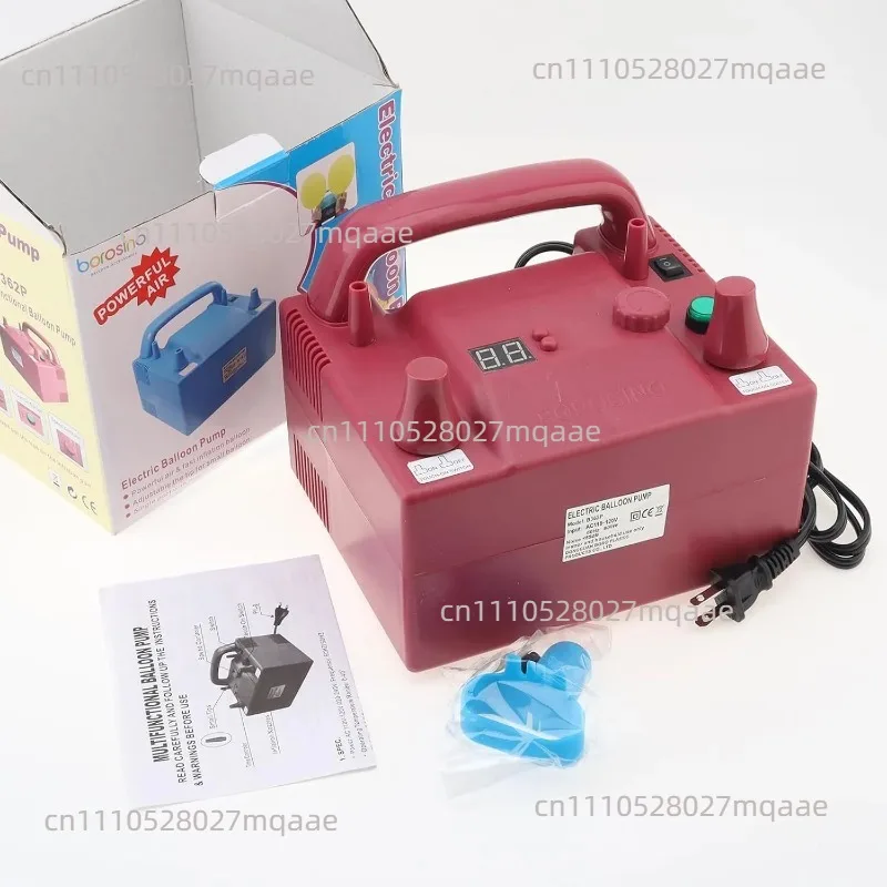 Portable Electric Balloon Blower Pump Dual Nozzle Balloon Air Inflator 110V 800W with 2 Inflation Nozzles for Decoration
