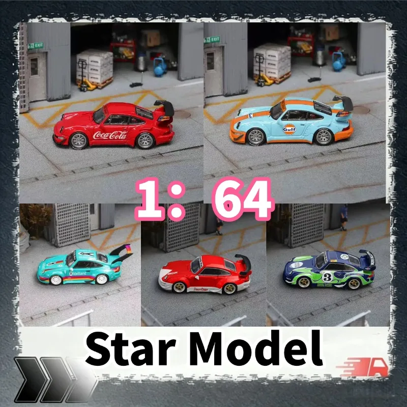 [In Stock] Star Model 1/64 Diecast 964 & 993 Widebody Race Car Model Set, Multiple Iconic Liveries Collectible Vehicles