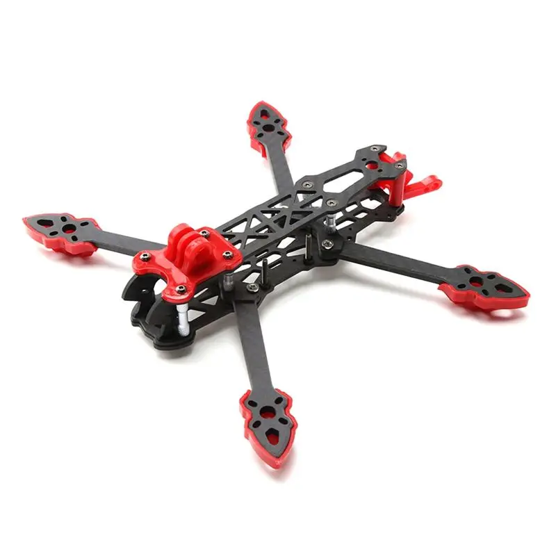 Pro Mark4 225Mm Drone Frame Carbon Fiber Long-Distance Flight Frame RC Drone Modification Accessories RC Drone Accessories Red