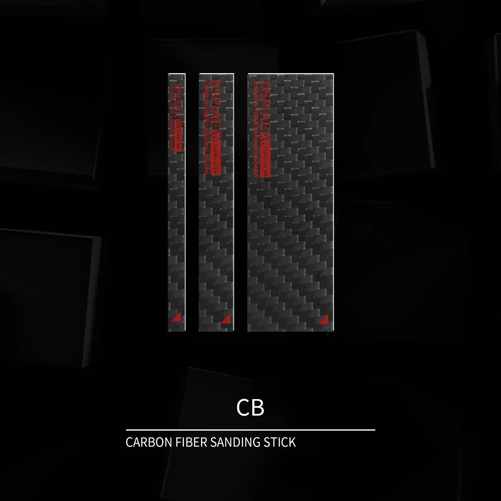 DSPIAE Carbon Fiber Grinding Plate (Need To Use with Sandpaper) for Modeler Gundam Hobby Model Making DIY Tools