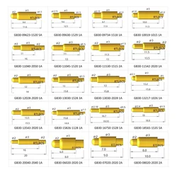 Outer Diameter 3.0 MM Straight Spring Loaded Pogo Pin Connector through Holes PCB Tail Solder Single Discrete Pogopin GB30 5A 2A