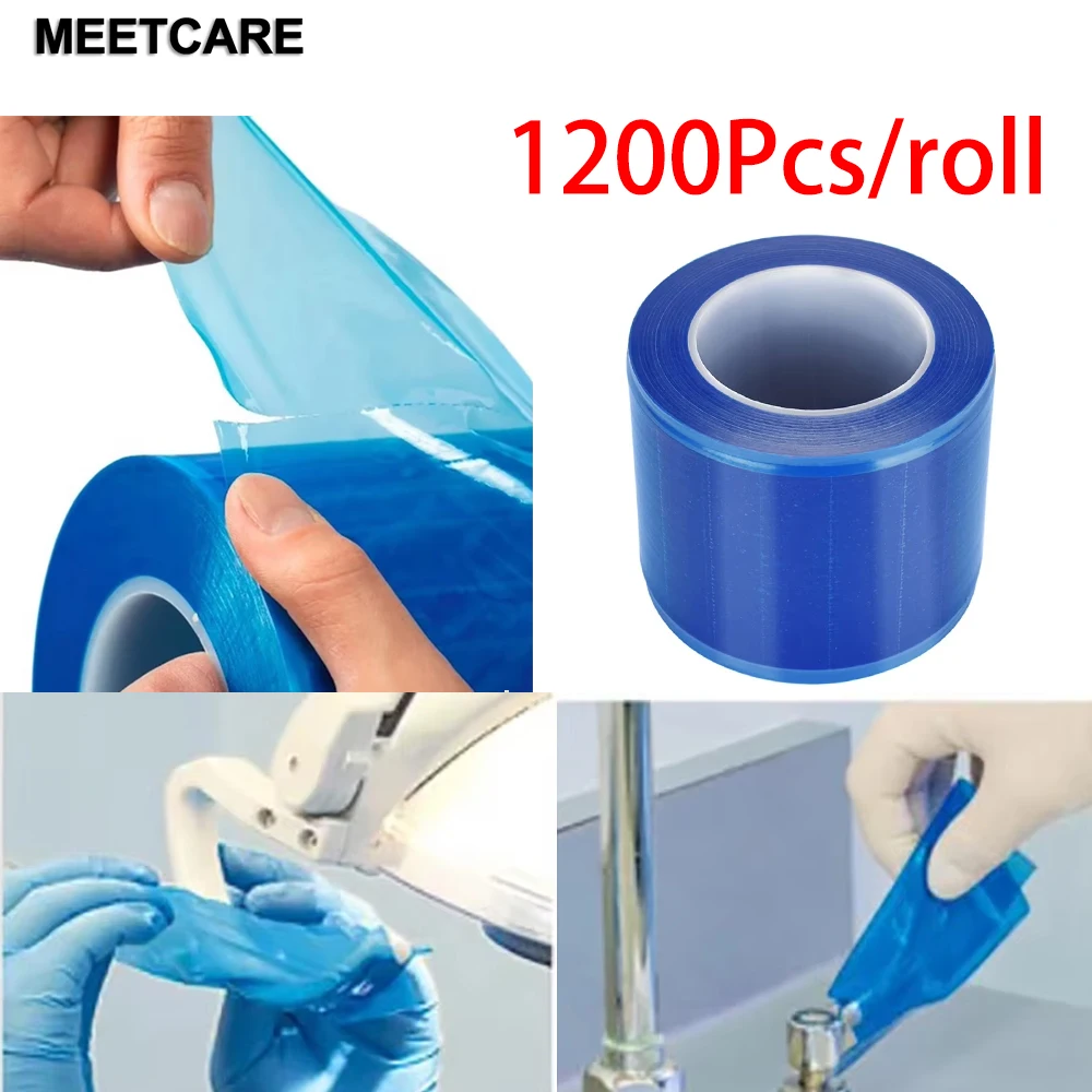 1200Pcs/roll Dental Protective Barrier 0.04mm Film Disposable Barrier Protecting Film Plastic Oral Material Isolation Membrane