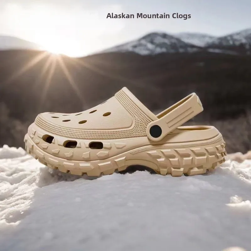 Paul New Men's Home oes EVA Clog Slippers Breathable Hollow out Design Sandals Flat Heel Pure Color Slip-On oes