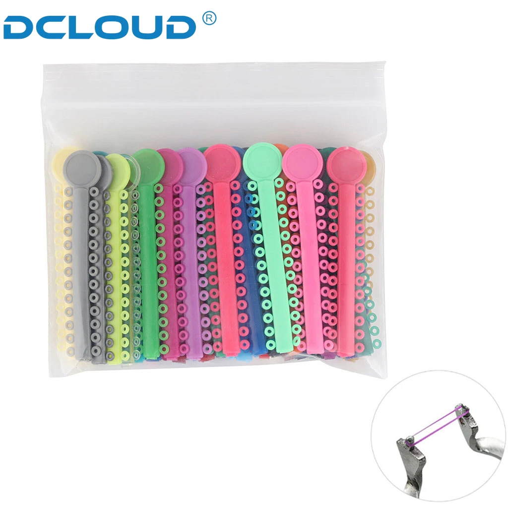 DCLOUD 1040 Stück = 40 Stäbchen Zahnkieferorthopädie Elastische Ligaturbinder Gummibänder für Zahnspangen Zahnmedizin Ortho-Behandlung – Detail 7