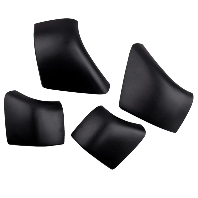 4Pcs 자동차 블랙 루프 랙 캡 레일 엔드 쉘 교체 Tesla Model 3 2017-2020 액세서리에 적합