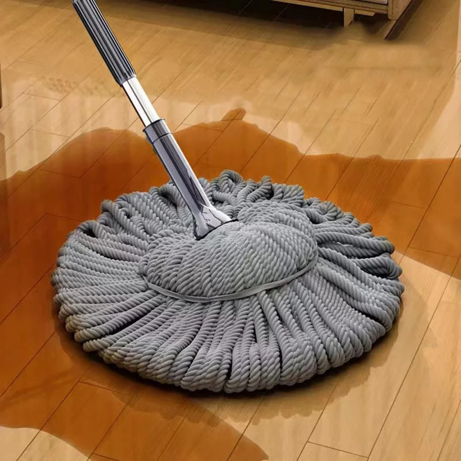 Newest Long Handle Microfiber Twist Spin Mop for Living Room Bedroom Hardwood Floor Dehydrating Cleaning in Office Kitchen