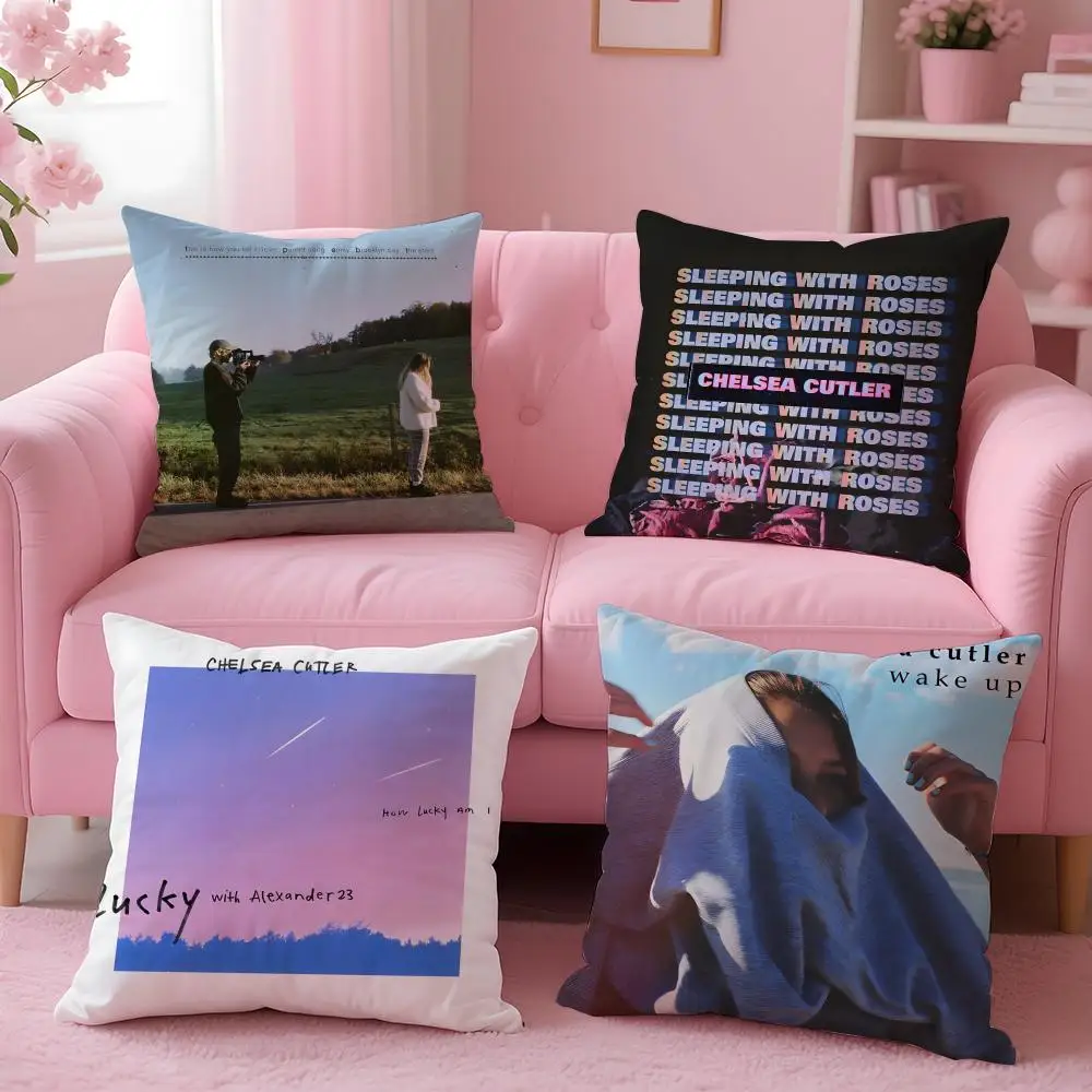 band Chelsea Cutler Cushion Cover Cushion Cover Set 4Pcs 50x50 45x45 40x40 Pillowcase Decorative Sofa Home Decor