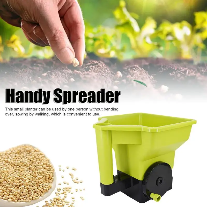 Gardening Seed Spreader Manual Seeder 3L Capacity for Sowing Fertilizing Melting Snow Fertilizer Applicator for Garden Lawn