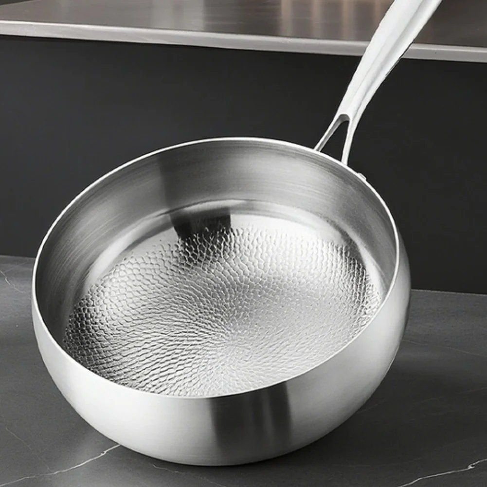 Robust Hammered Wok Pan Designed for High for volume For Kitchen Use with Seamless Rim and Balanced Weight Distribution