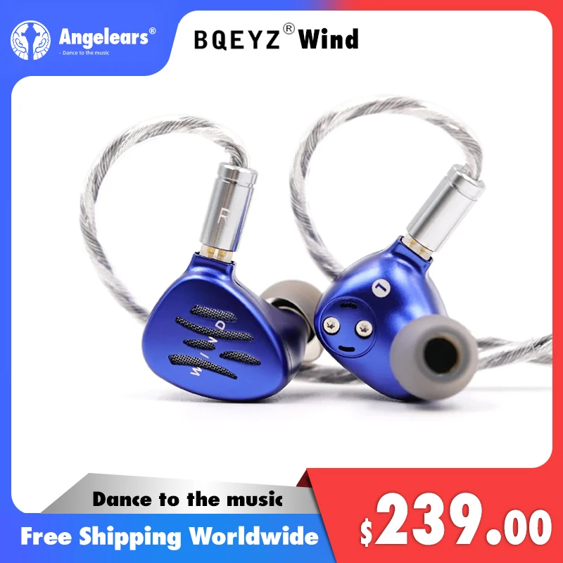 

BQEYZ Weather Series WIND Coil Bone Conduction Dynamic Driver In-Ear Monitor Wired Earphone