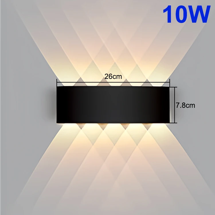 LED Wandlamp Waterdicht IP65 Buiten Wandlamp Tuin Veranda Licht Decor Tuin Yard Badkamer Slaapkamer Woonkamer AC85-265V