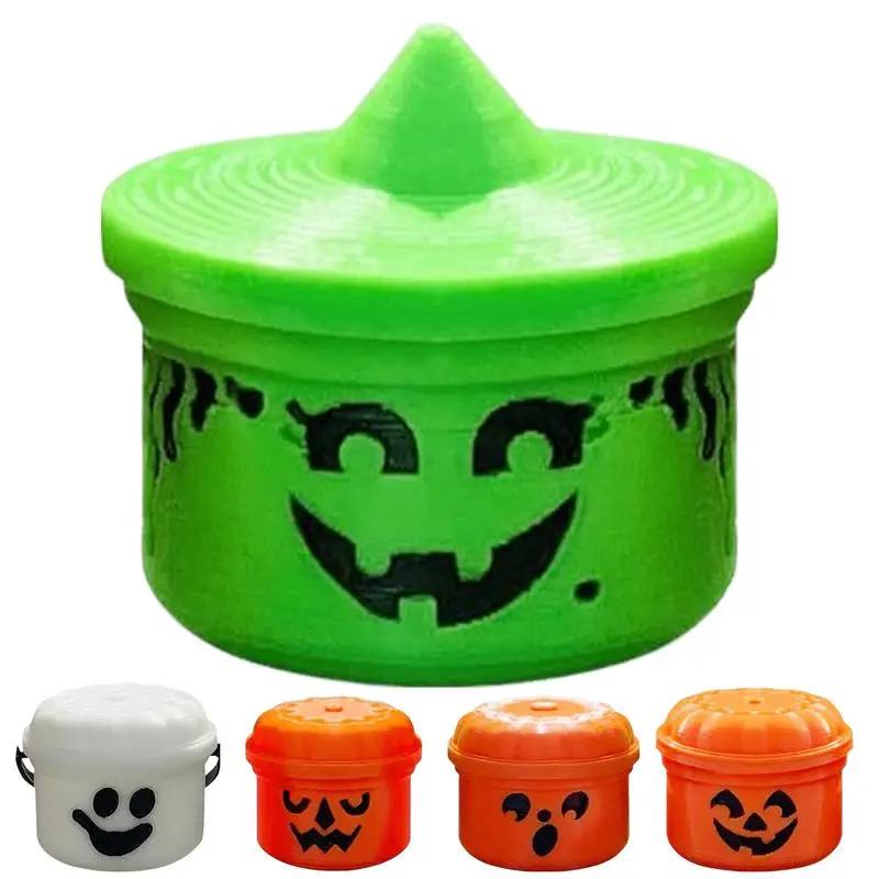 Miniature Halloween Nostalgia Buckets Miniature 3D Printed Halloween Nostalgia Buckets with Removable Lid and Working Handle