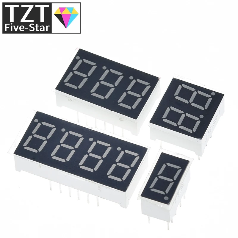 1/10PCS 0.36 inch LED display 7 Segment 1 Bit/2 Bit/3 Bit/4 Bit Digit Tube Red Common Cathode / Anode Digital 0.36 inch led 