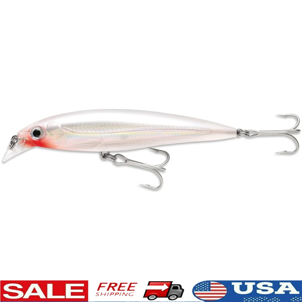 

X-Rap Saltwater Suspending Lure Long Cast 3D Holographic Eye VMC Perma Steel Hooks Fishing Slashbait Action Textured Body