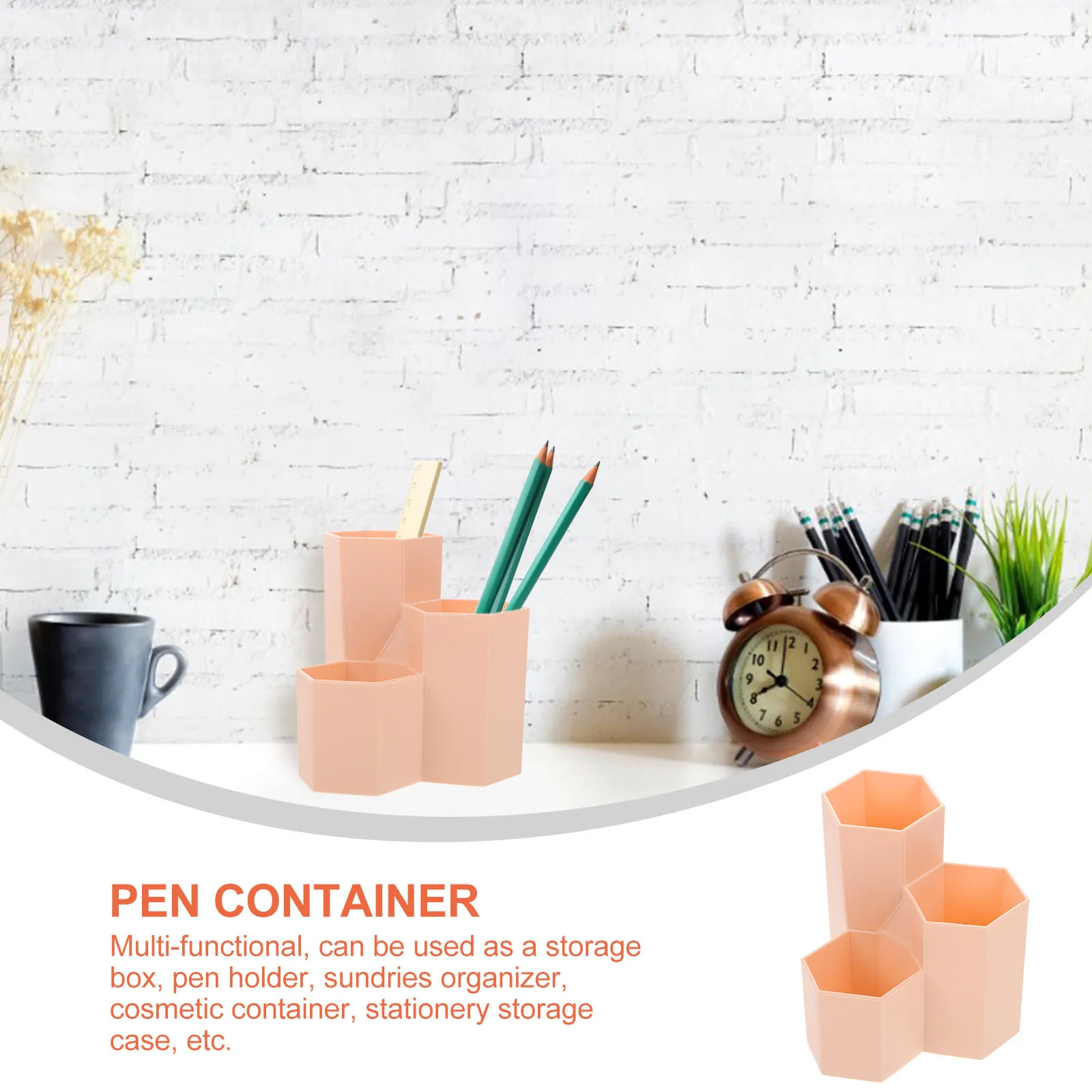 

Пластиковый отсек в форме ромба, держатель для ручек, контейнер для хранения, настольный органайзер, ведро для макияжа, декоративный чехол