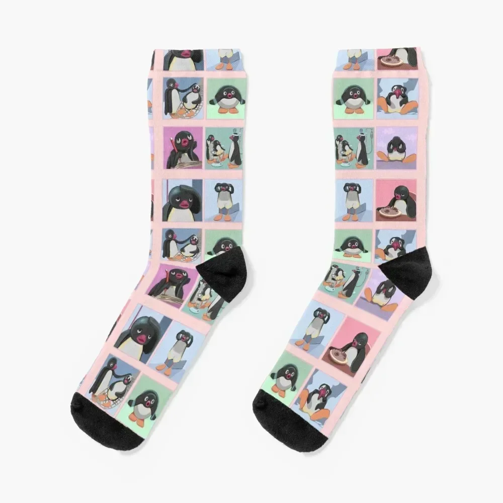 

Pingu Sad Chronic illness sticker set Socks kawaii sheer Socks Male Women's