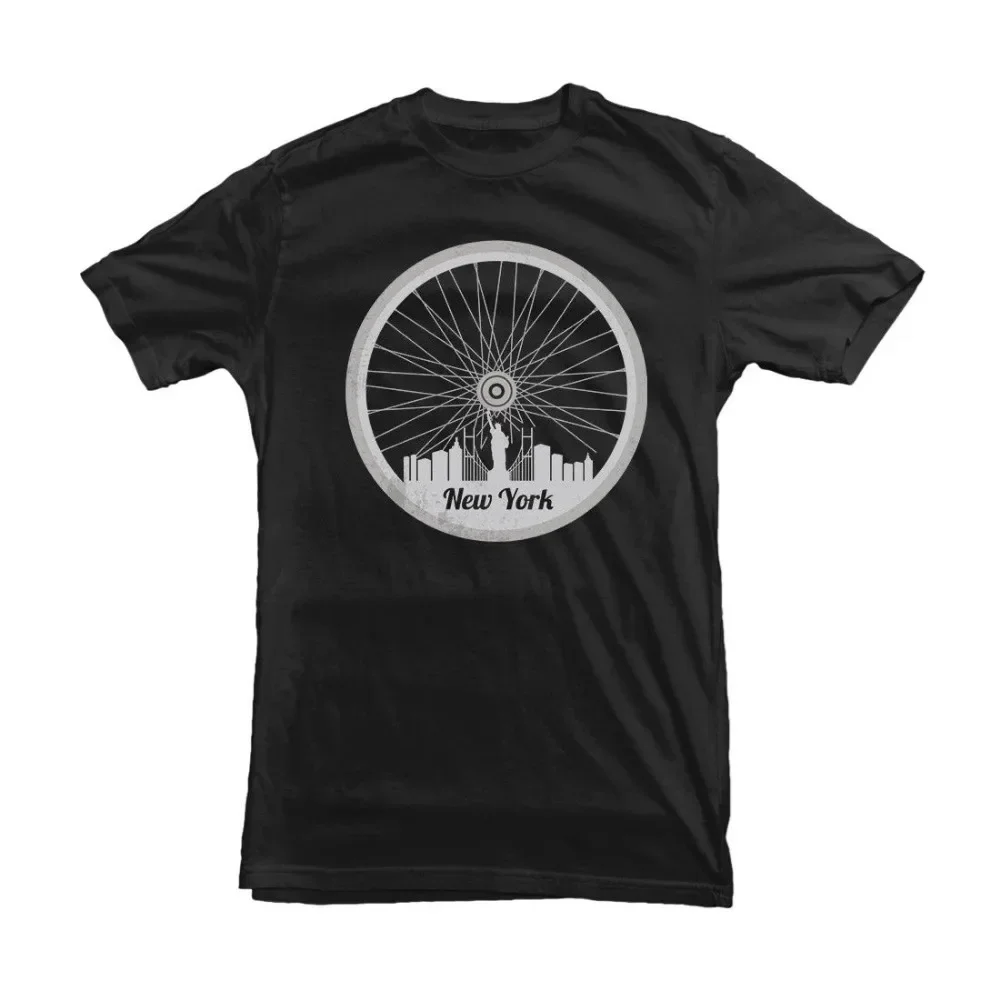 Cycler New York Bikers Sporter T-Shirt Funny Unisex Fashionable 2019 Summer Casual Hipster Fractal Pattern  Printed T Shirt
