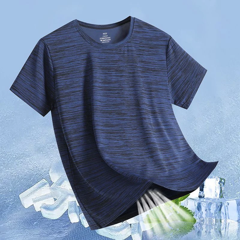 2026 Plus Size T-Shirts Men Summer Quick Dry Clothing Tshirt Male Tee Shirt Hiking Running Sports Tops Boy 7XL 8XL Wearing Man