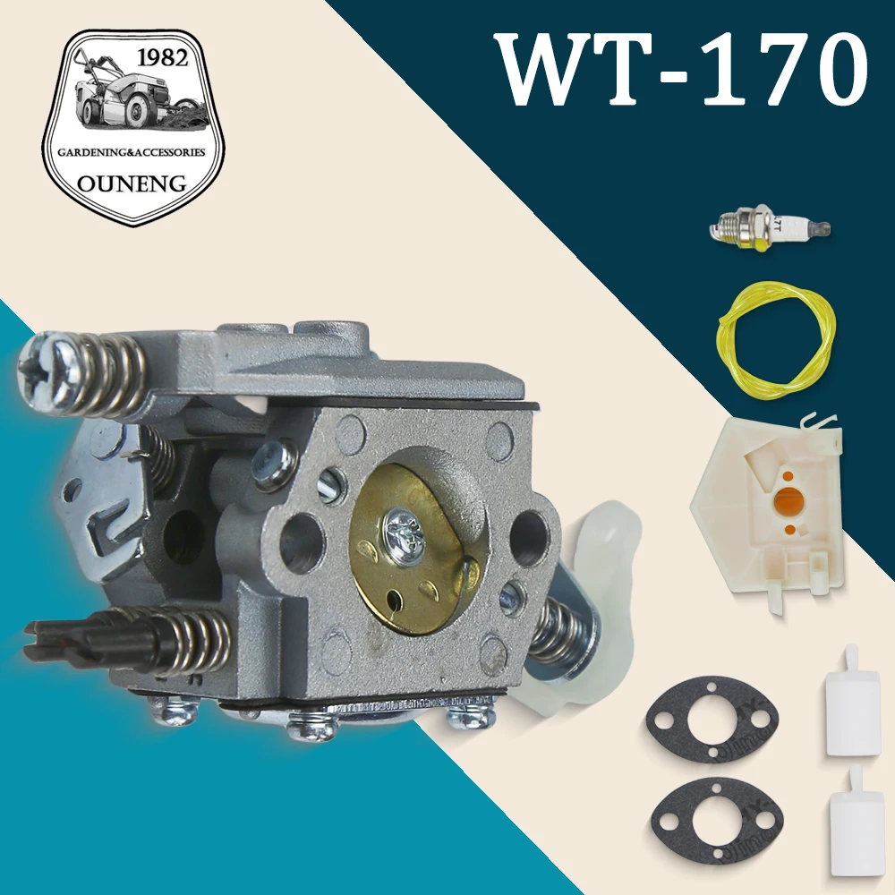 

Chainsaw Carburetor Carb Kit for Husqvarna 50 51 55 Chainsaw Walbro WT-170-1 WA-82 PN 503 28 15-04 538 24 28-93