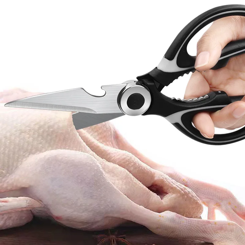 10 шт. универсальные ножницы для панды, зажим для грецкого ореха, пищевые ножницы, соскабливание куриных костей, рыбья чешуя, бытовые ножницы из нержавеющей стали