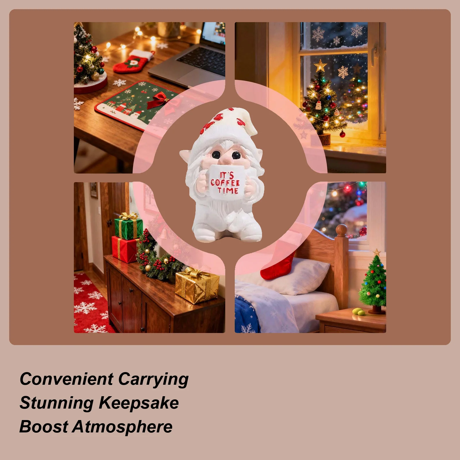 

Small Gnomes Figurines Coffee Table Decorations Resin Collectible Figurines For Home Living Room Bedroom Kitchen Mantel Shelf