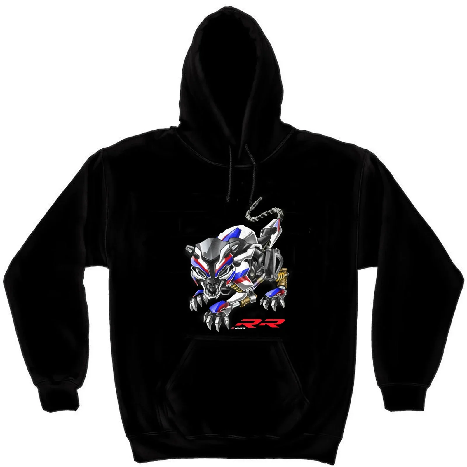 Classic German Motorcycle S1000RR Panther Inspiration Pullover Hoodie New 100% Cotton Casual Mens Sweatshirt Rider Streetwear