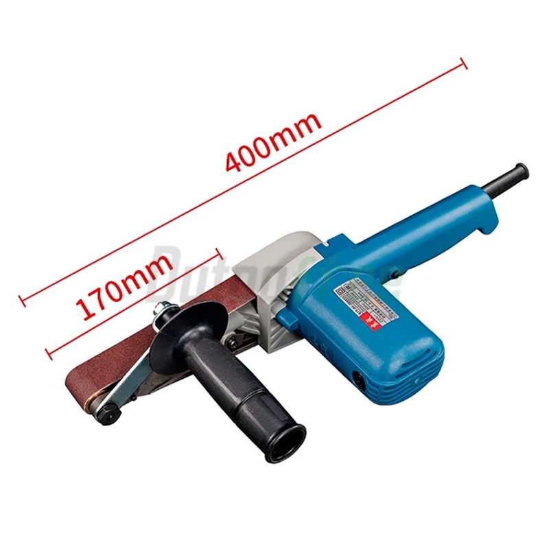 220 فولت 550 واط لتقوم بها بنفسك ساندر حزام ساندر الصنفرة 6 سرعة ساندر المحمولة حزام تلميع أدوات كهربائية مع 10 قطعة 30*533 مللي متر حزام